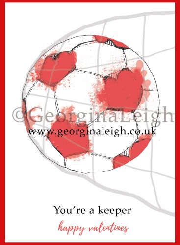Football Valentines Card
